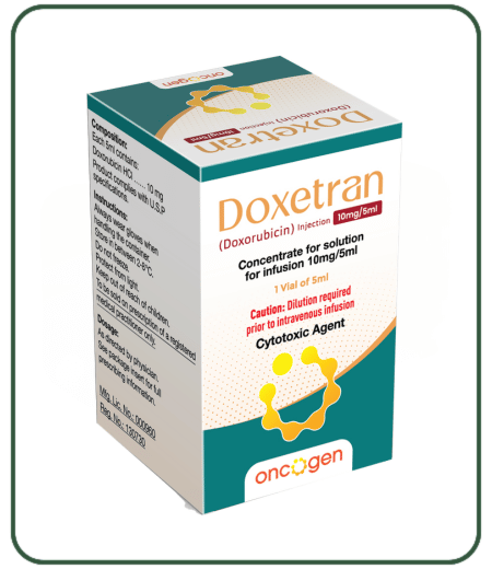 Doxentran (Doxorubicin) — 50 mg/25 mL, 10 mg/5 mL